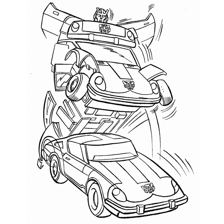 coloriage transformers optimus prime à imprimer