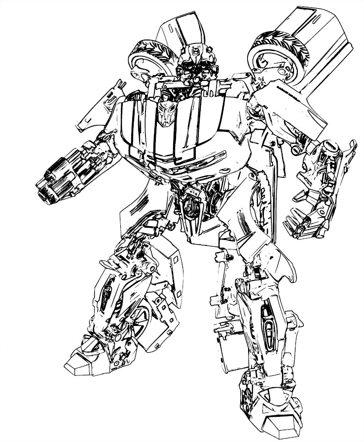 coloriage transformers optimus prime a imprimer