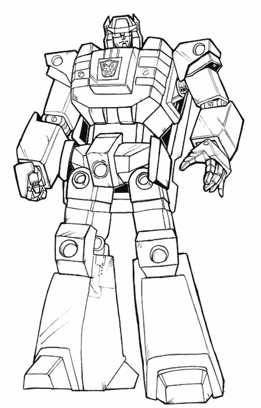 coloriages transformers - Coloriage Transformers prime Beast Hunters Optimus 