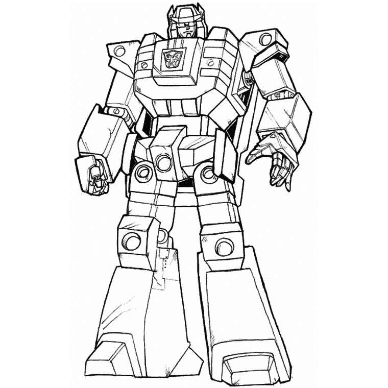 coloriage transformers optimus prime