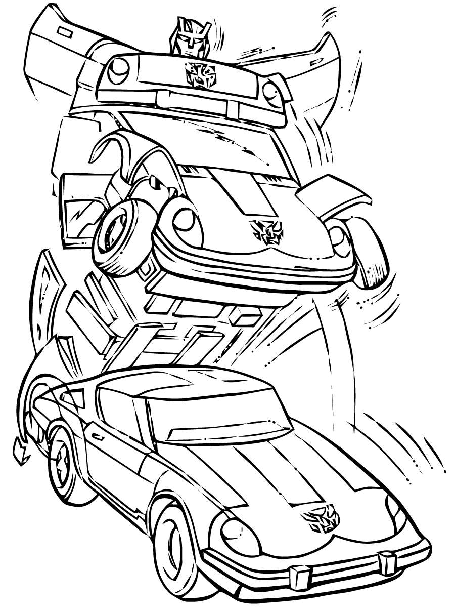 dessin à colorier transformers 3 à imprimer