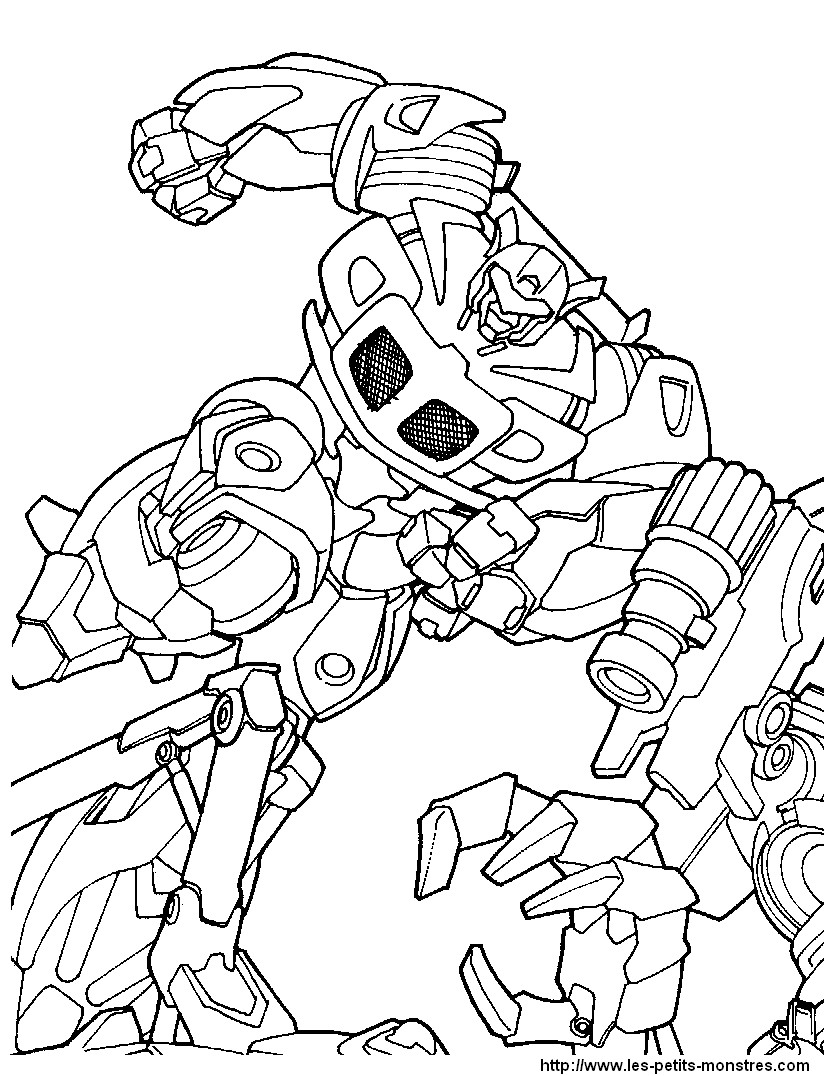 dessin à colorier transformers sur ordinateur