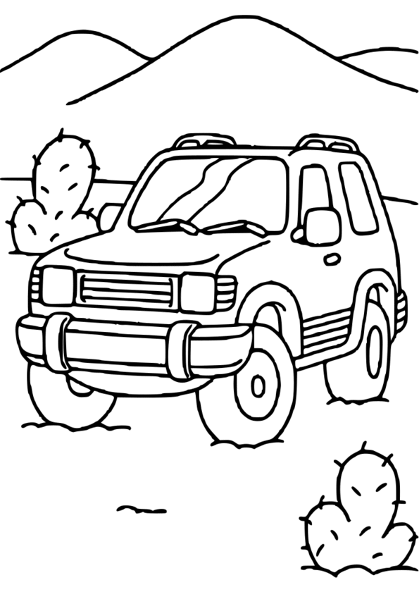 coloriage voiture sur ordinateur