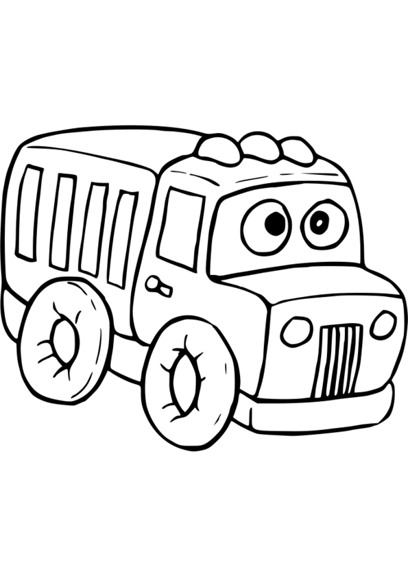 coloriage camion transport voiture