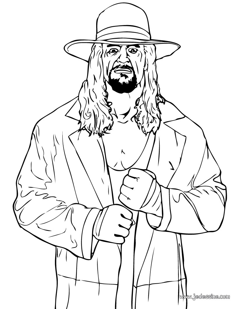 coloriage  dessiner triple h