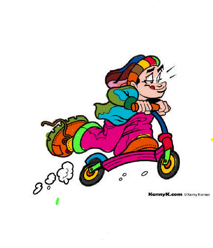 coloriage trottinette