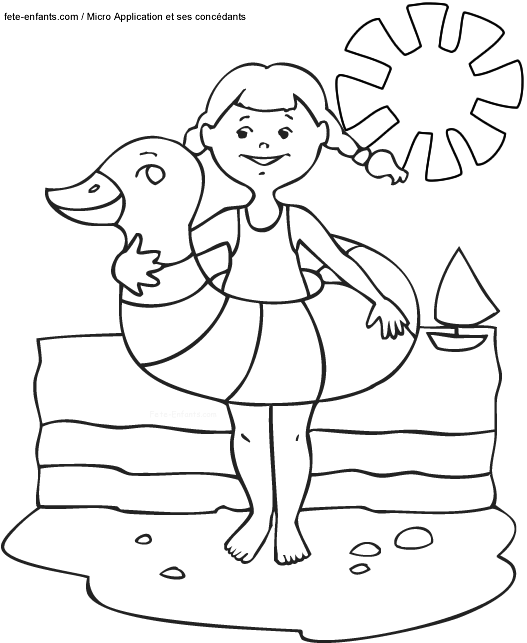 coloriage bonne vacances imprimer