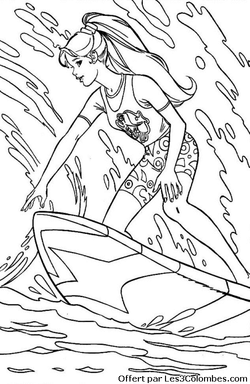 coloriage pour les grandes vacances