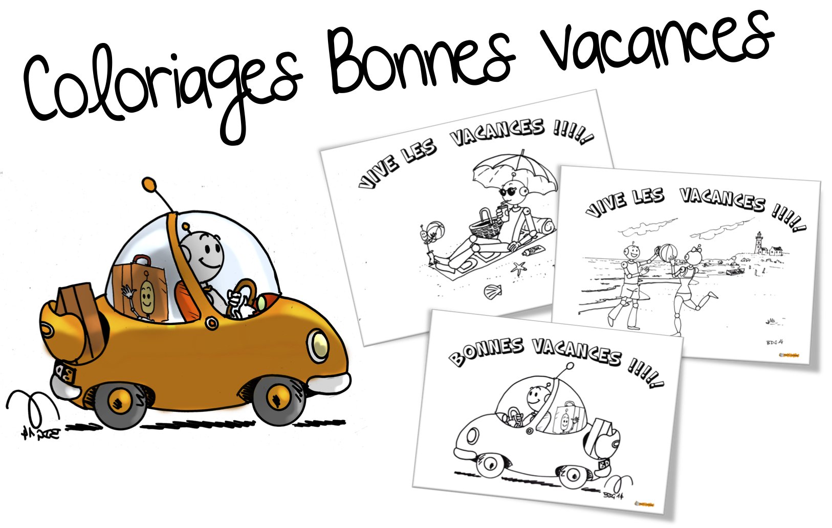 coloriage mer et vacances