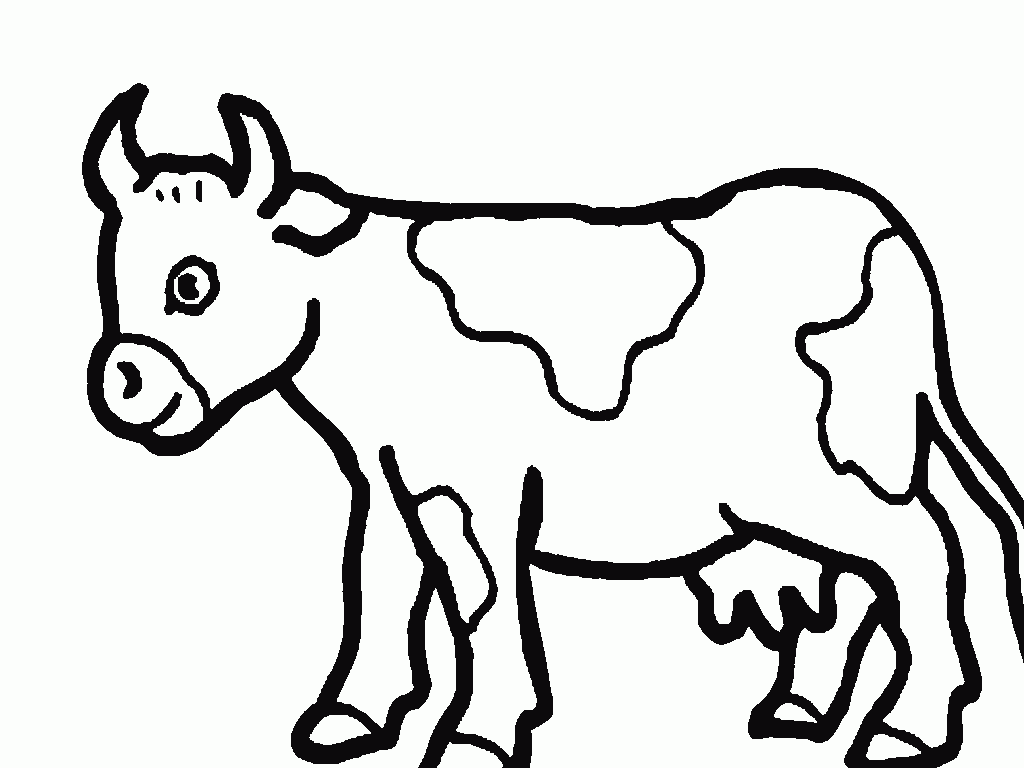 17 dessins de coloriage vache laiti re imprimer Vache dessin facile