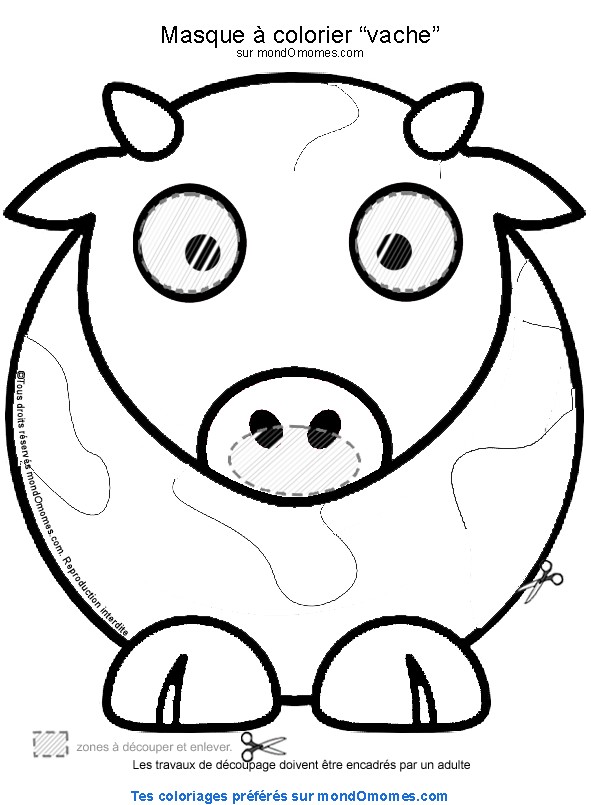 coloriage vache à imprimer