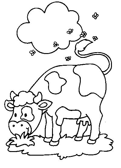 coloriage la vache