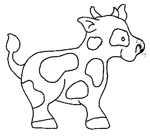 dessin de vache et veau