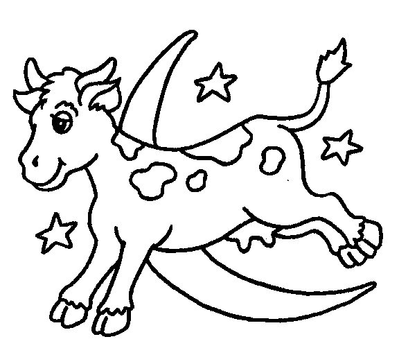 coloriage vache noel