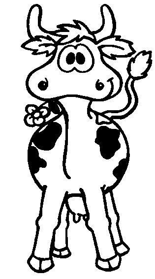 dessin vache maternelle