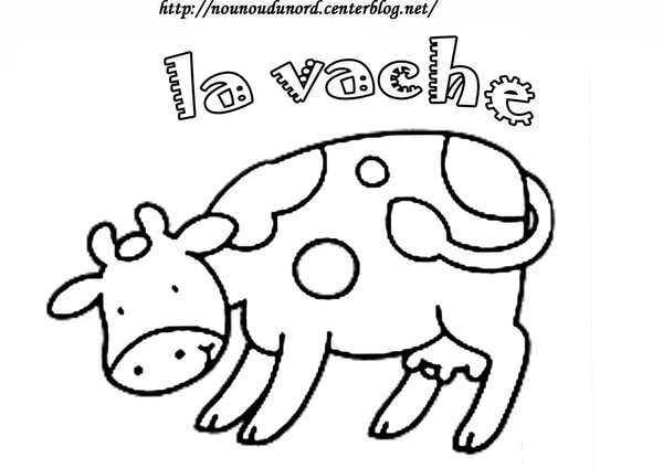 dessin vache rigolote