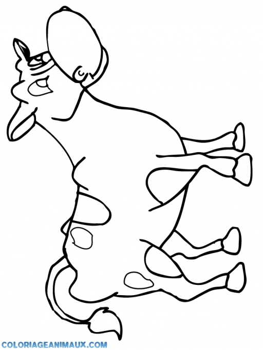 dessin coloriage à dessiner vache imprimer