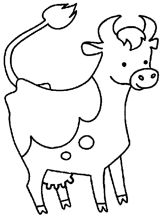 coloriage à dessiner vache qui rit