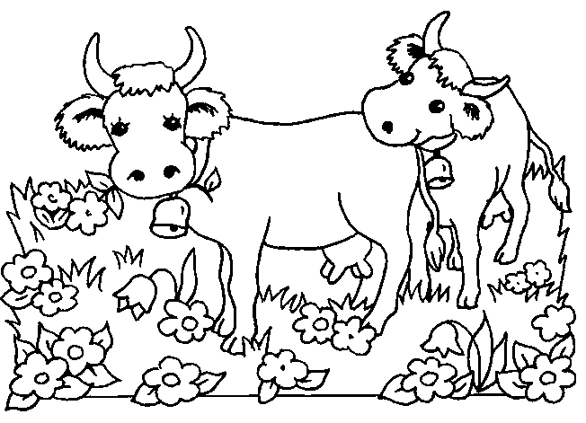 dessin dessin vache imprimer