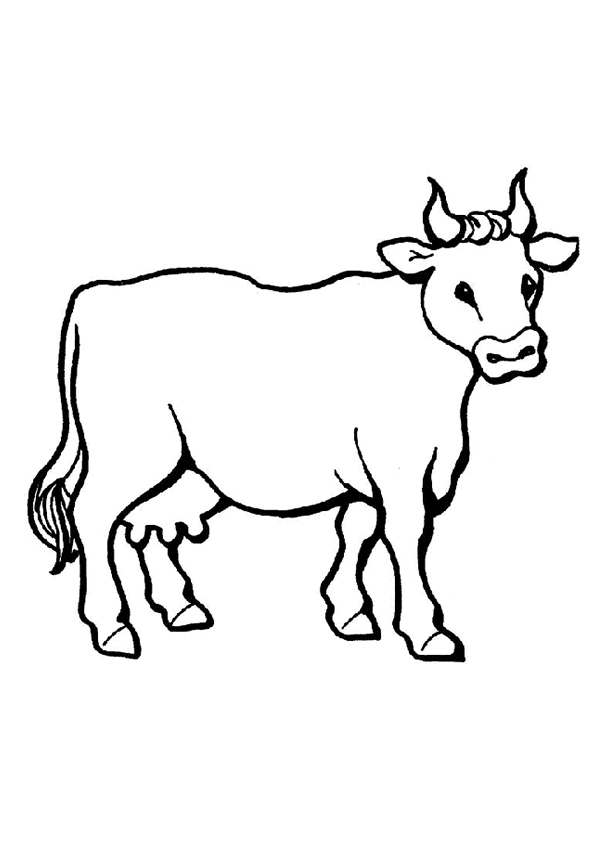 120 dessins de coloriage Vache à imprimer