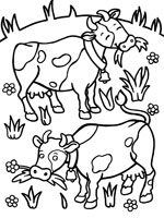 coloriage à dessiner de vache qui rit