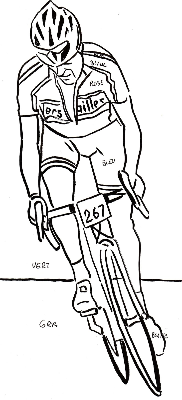 coloriage velo a imprimer