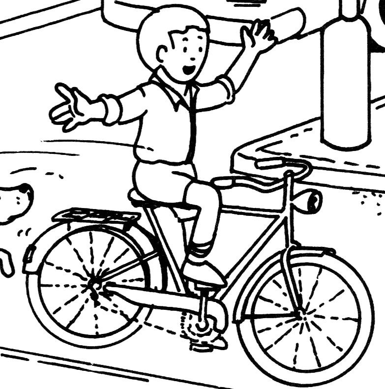 coloriage velo