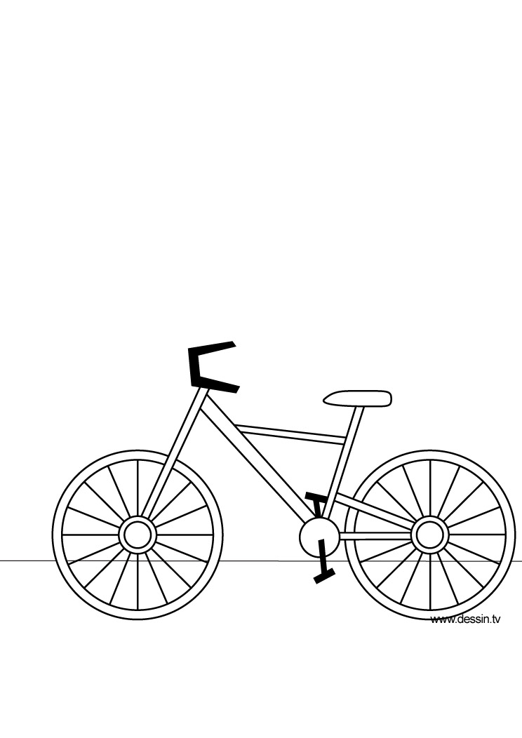 coloriage vélo bmx a imprimer