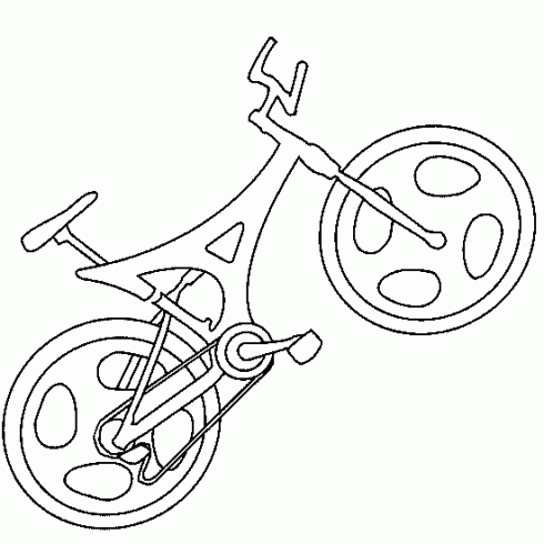 un vélo coloriage