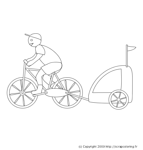 dessin velo de route
