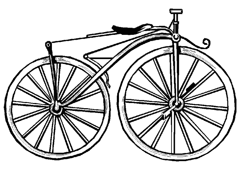 coloriage velo solex