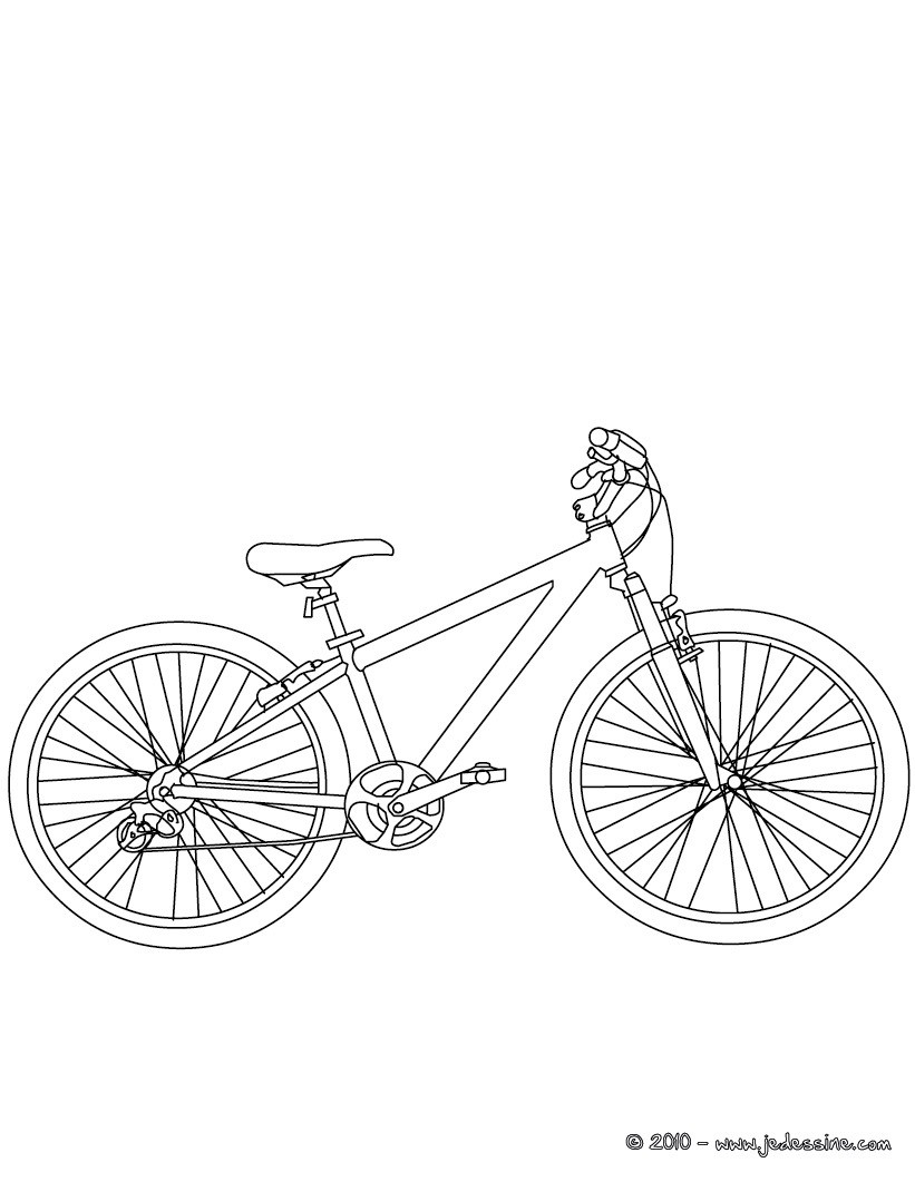 coloriage a dessiner imprimer velo course