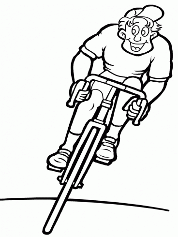dessin à colorier imprimer velo