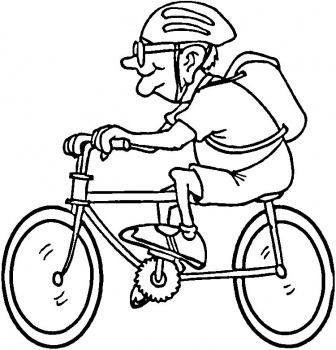 coloriage à dessiner barbie vélo