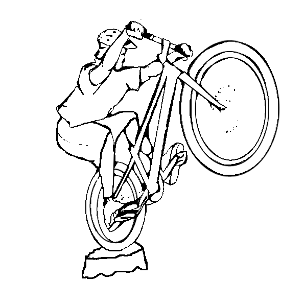 coloriage velo