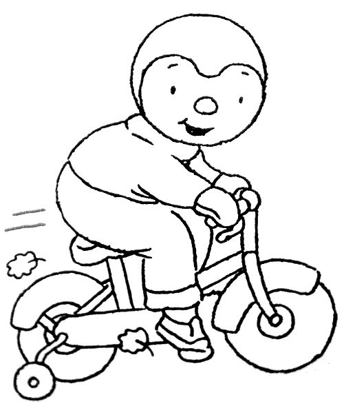 dessin à colorier vélo en ligne