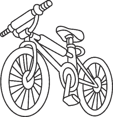 coloriage à dessiner vélo a imprimer