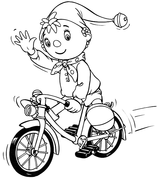 coloriage à dessiner velo bmx