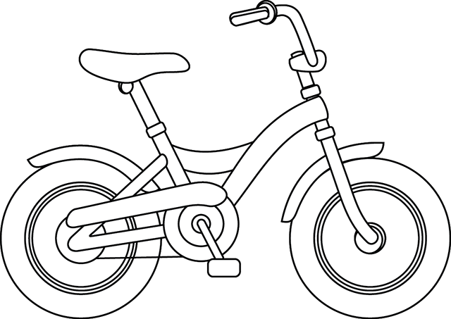 coloriage velo