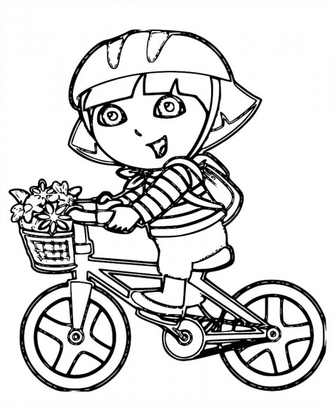 coloriage vélo à imprimer