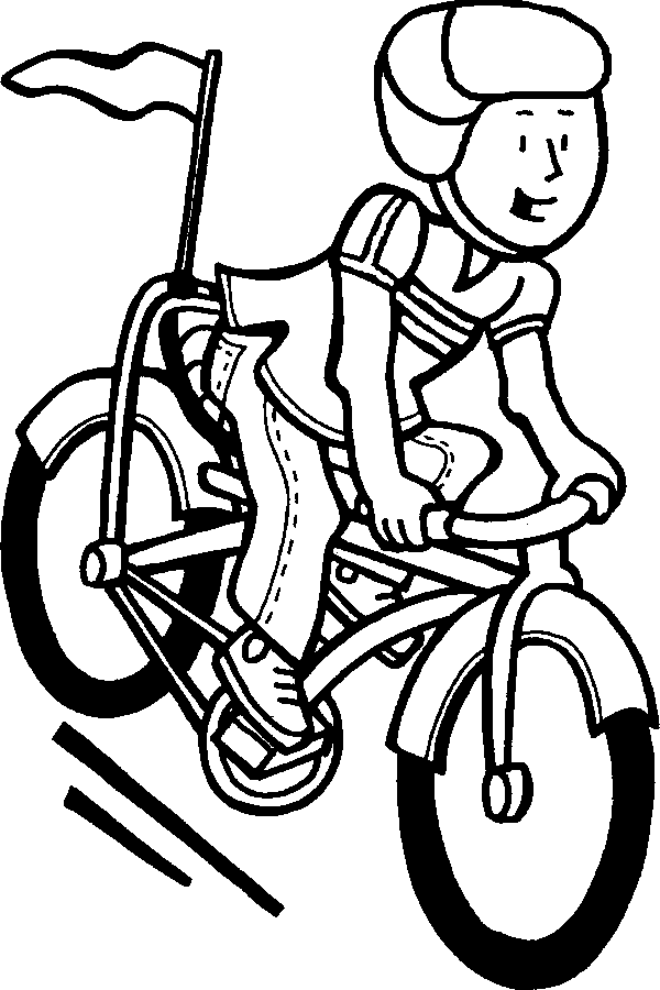 dessin à colorier velo imprimer
