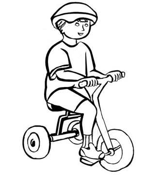 dessin a imprimer velo de course