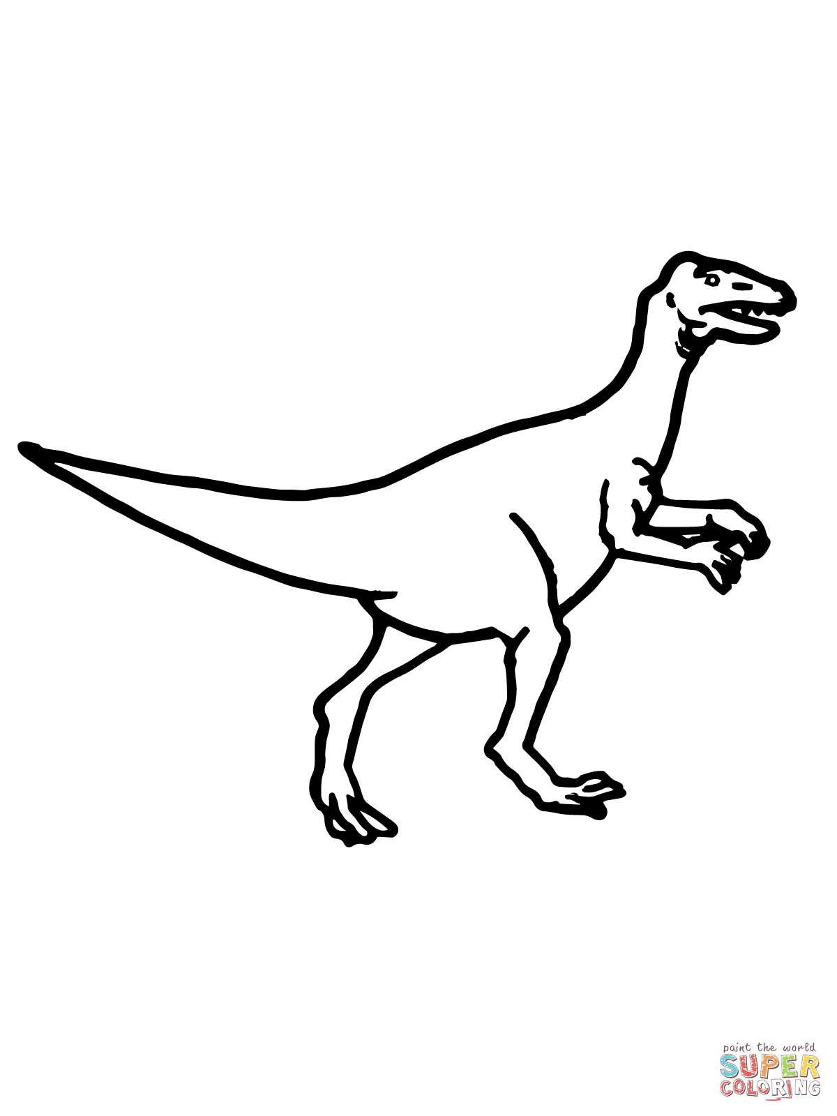 94 dessins de coloriage Velociraptor Dinosaure à imprimer