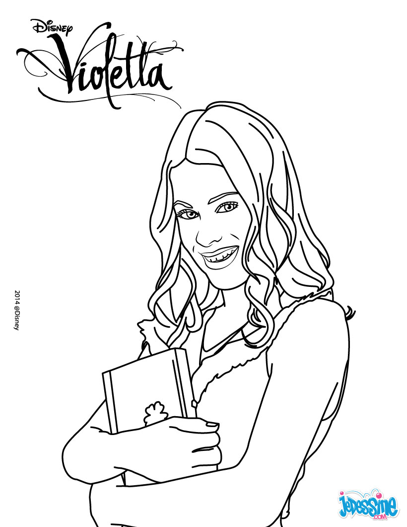 dessin ƒ colorier violetta 2 a imprimer