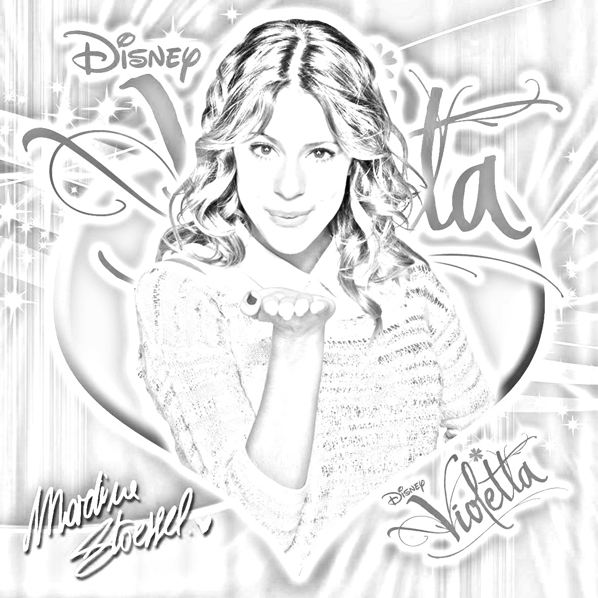 dessin a colorier violetta saison 3