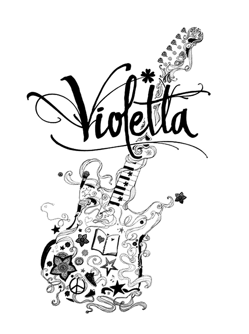 121 dessins de coloriage violetta à imprimer