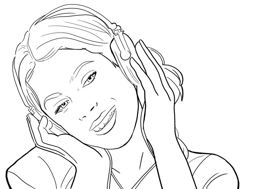 Coloriage violetta à colorier - Dessin à imprimer dessin à colorier violetta disney channel
