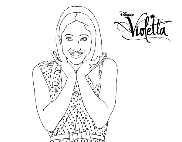 coloriage a dessiner de violetta et francesca a imprimer