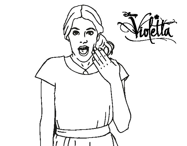 coloriage a dessiner violetta a imprimer