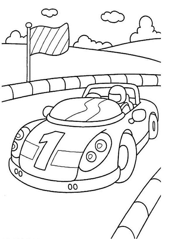 dessiner une voiture de course facilement